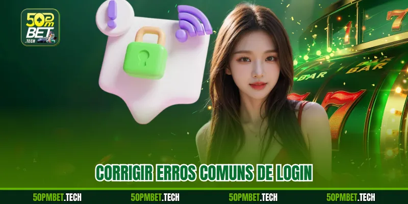 Corrigir erros comuns de login